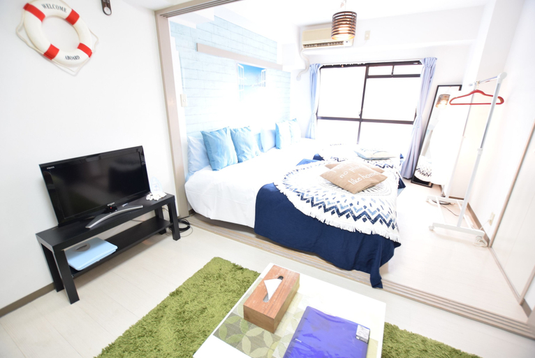 Bedroom 2, Shin Nippombashi apartment, Osaka