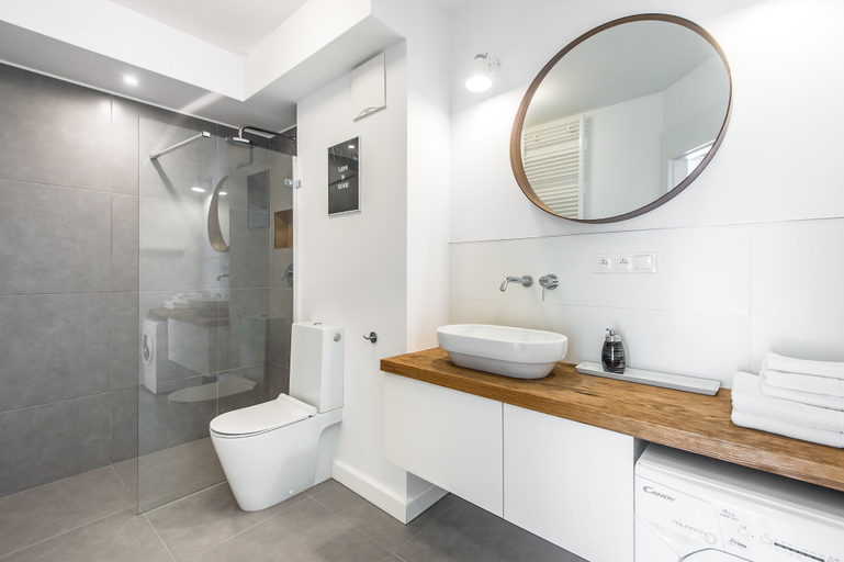 Bathroom 2, Super-Apartamenty Exotic, Poznań City