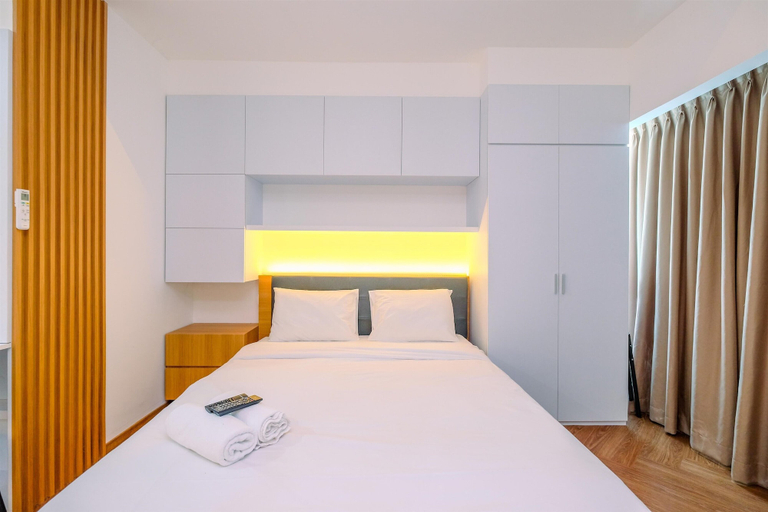 Bedroom 1, Comfy and Simply Studio Room at Grand Kamala Lagoon Apartment, Bekasi