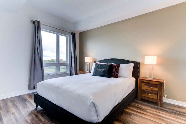 Bedroom, Kanata Lakes Apartments by Corporate Stays, Ottawa
