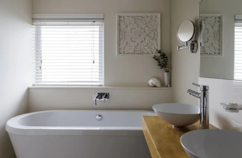 Bathroom 4, Boskerris Hotel, Cornwall
