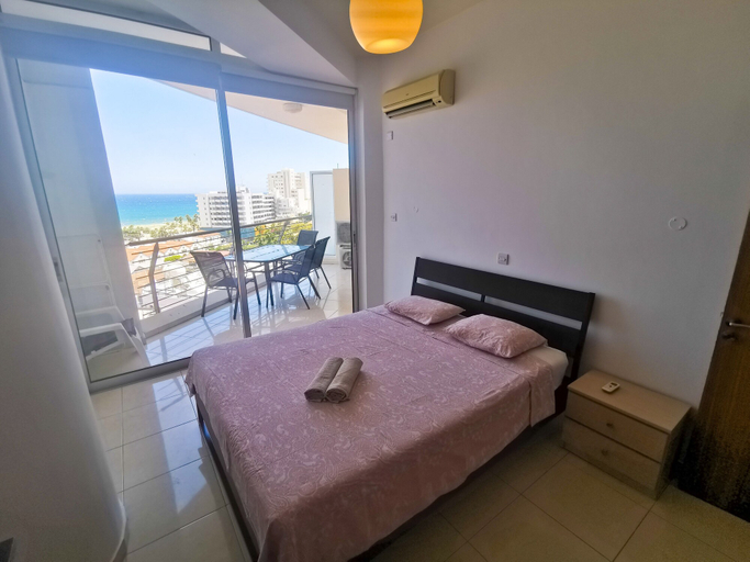 Bedroom, Paradise Palms Seaview Apartment, Larnaca
