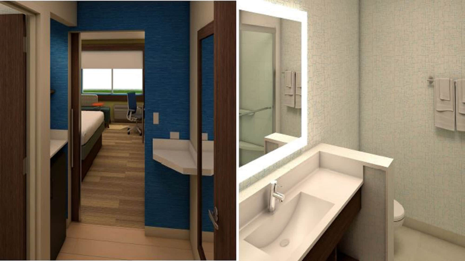 Bathroom 4, Holiday Inn Express & Suites DES MOINES DOWNTOWN by IHG, Polk