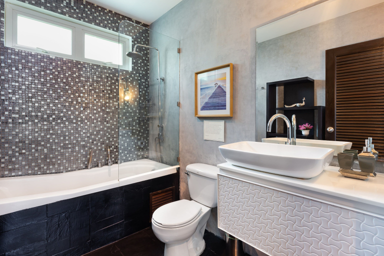 Bathroom 4, Ocean View Boutique 8BR Pool Villa Sawan, Pulau Phuket