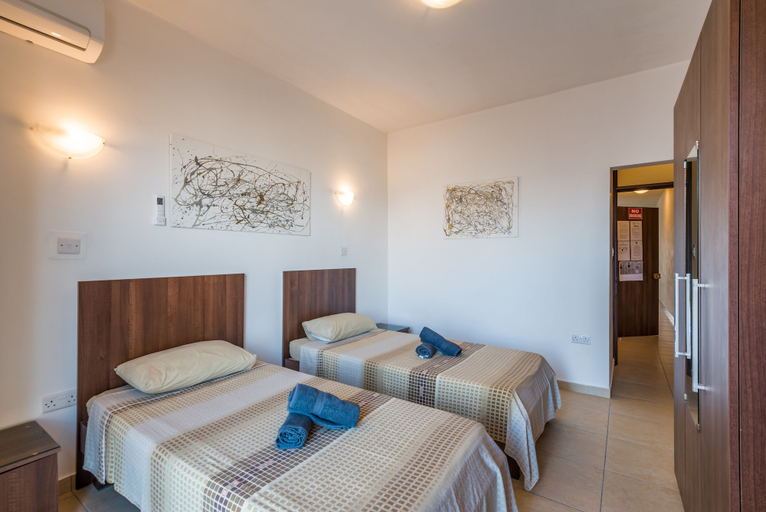 Bedroom 3, Seashells 2 Bedroom Apartment by Getaways Malta, Saint Paul's Bay