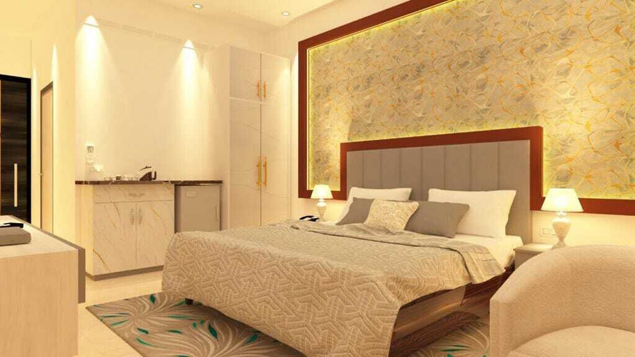 Bedroom 2, Corbett View Banquets and Resorts, Moradabad