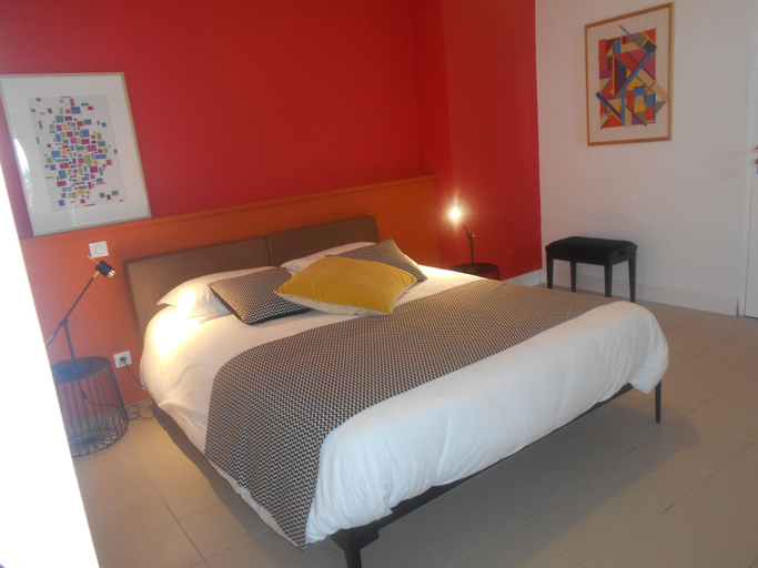 Bedroom 4, Chambres d'Hotes Les Palmiers, Ardèche