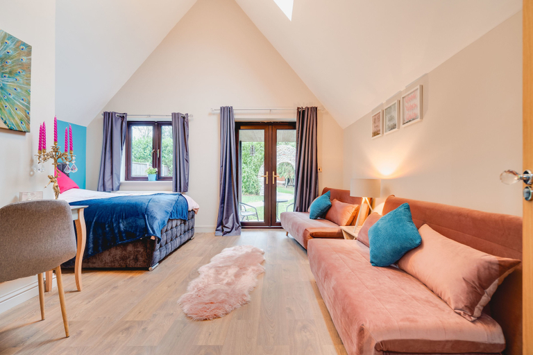 Bedroom 3, Brook Barn with Sauna & Hot Tub, Cambridgeshire