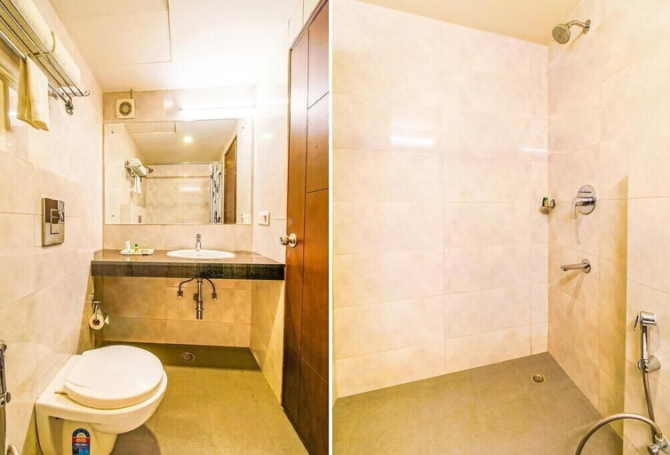 Bathroom 5, Airport Hotel Mahal, Delhi