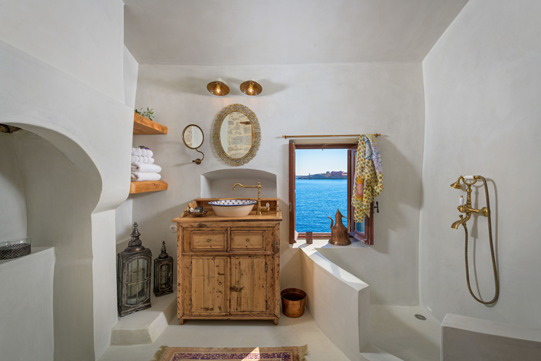 Bathroom 3, Halki Sea House, South Aegean