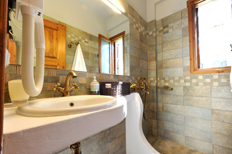 Bathroom 5, Gera's Olive Grove, North Aegean