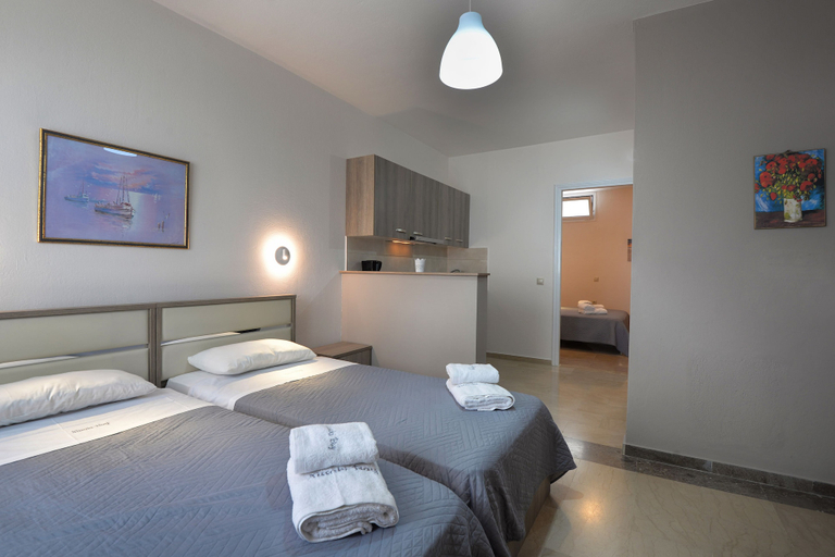 Bedroom 2, Nissaki Bay Apartments, Ionian Islands