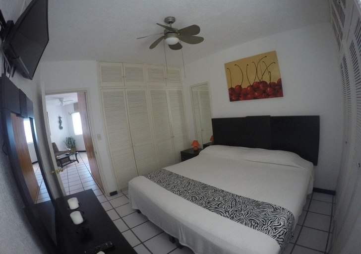 Bedroom, Departamento Rentas Vacacionales Cancun 002, Benito Juárez