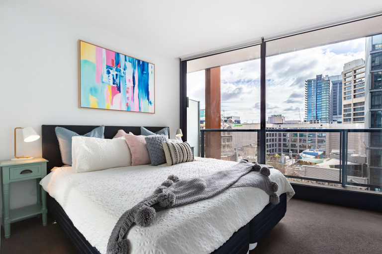 Bedroom 4, Ella, 1BDR Melbourne Apartment, Melbourne