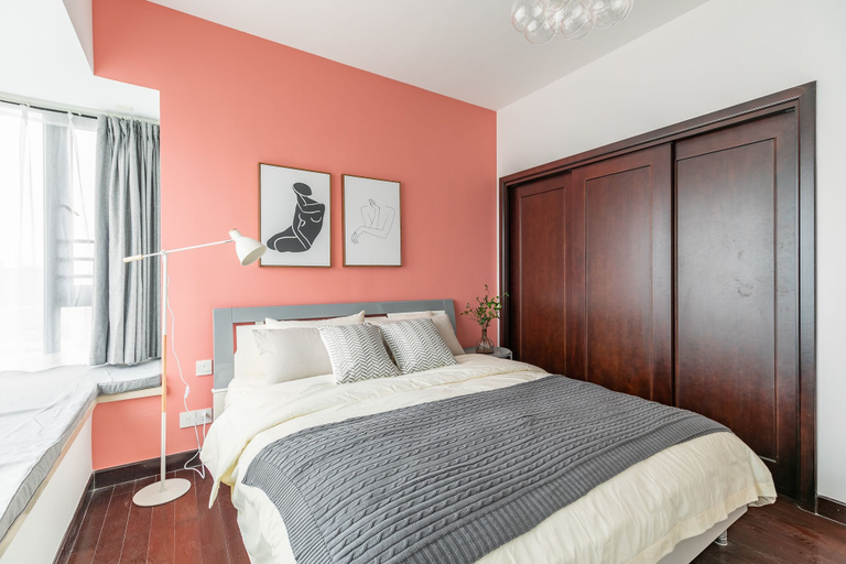 Bedroom 2, Locals Boutique Apartment Huafa Plaza 20, Hangzhou
