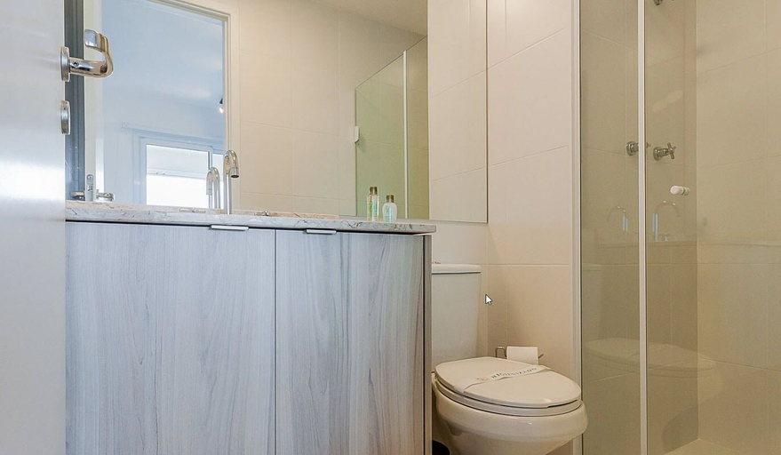 Bathroom, Autenticco - Cosmopolitan Santa Cecília, São Paulo