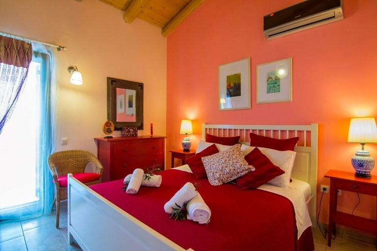Bedroom 3, Artist's Villa Red Rose, Ionian Islands