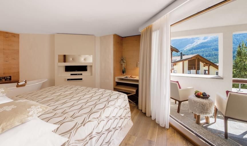 Bedroom 3, Giardino Mountain, Maloja