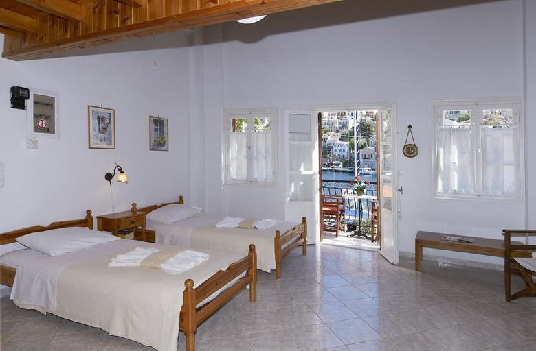 Bedroom 2, Symi Port View Apartment, South Aegean