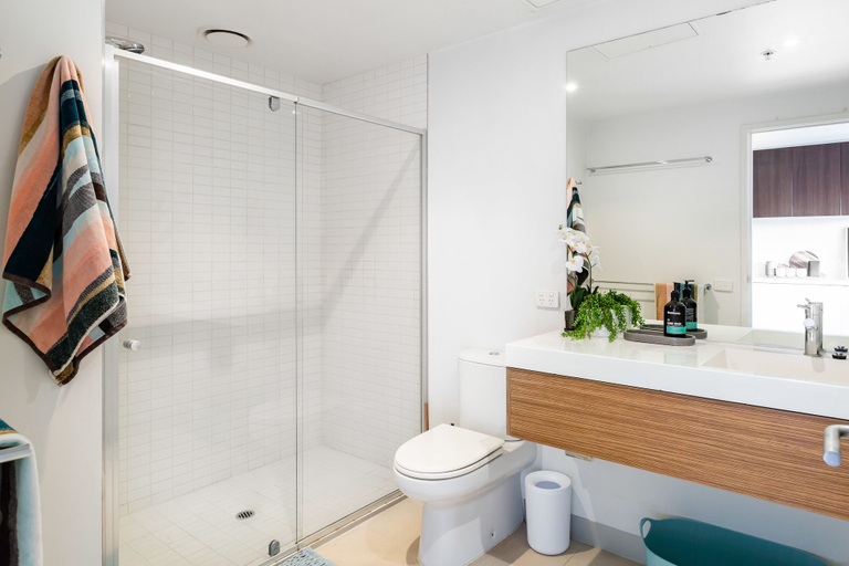Bathroom, Ella, 1BDR Melbourne Apartment, Melbourne
