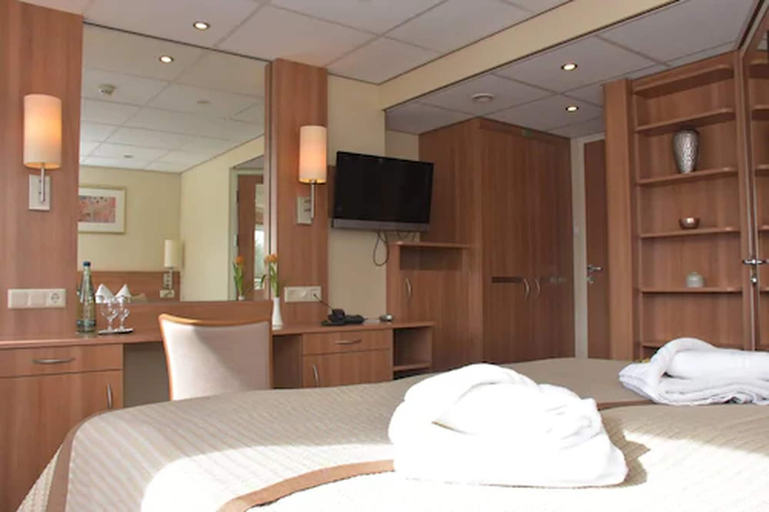 Bedroom 2, Hotelkabinenschiff Junker Jörg, Wittenberg