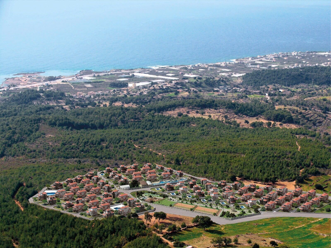 Aerial view, Emre ETU Vilları 2, Alanya