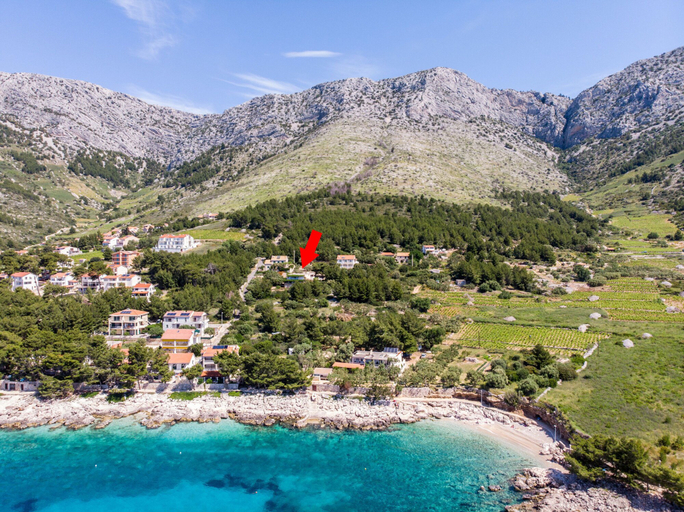 Aerial view, Apartment Luka, Jelsa