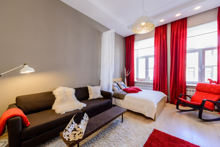Bedroom 3, AQUARELLE apartment on Stremyannaya, Sankt-Peterburg gorsovet