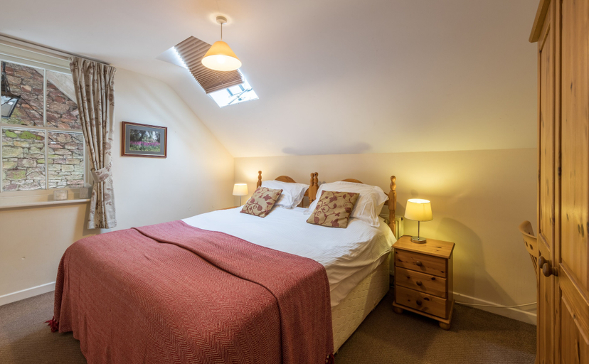 Bedroom 2, The Coachman's Quarters at Muncaster Castle, Cumbria