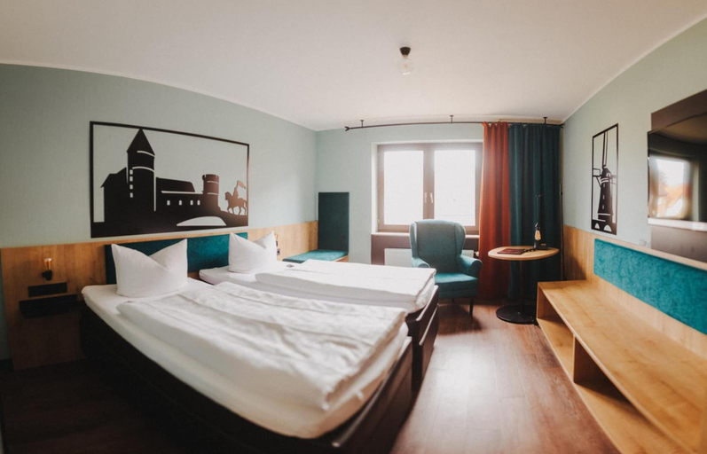 Bedroom 2, Burghotel Pass, Borken