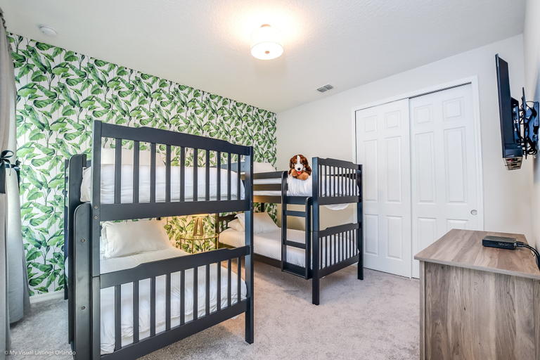 Bedroom 2, Luxury 6 Bed Villa With Saltwater Pool & Spa, Osceola