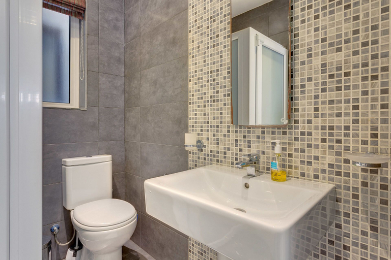 Bathroom, Splendid Apartment, Steps Away From the Sea