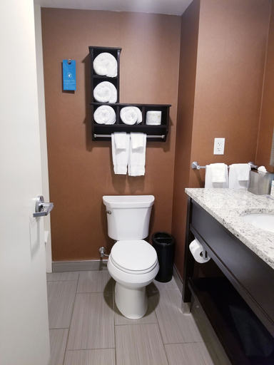 Bathroom 4, Hampton Inn by Hilton Calgary Airport North, Division No. 6