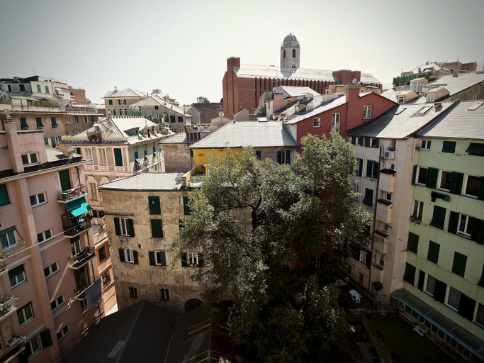 City view from property 3, Panoramica Dimora San Donato, Genova
