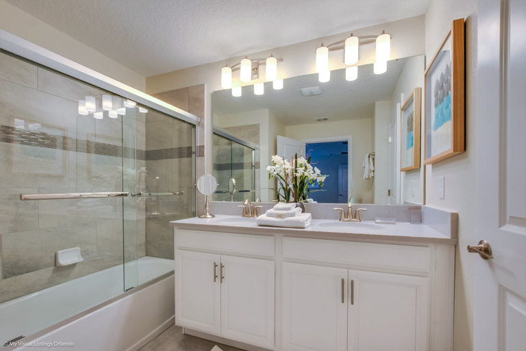 Bathroom 3, 4bed 3Ba Champions Gate Pool Home, Osceola