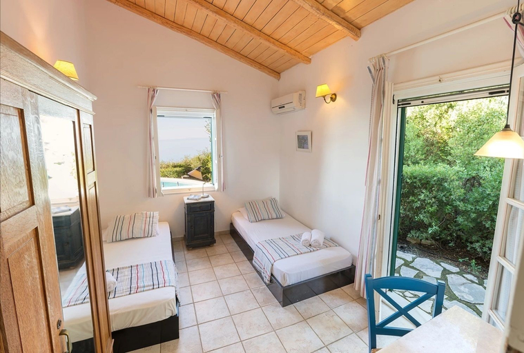 Bedroom 3, Agios Nikitas Villas, Ionian Islands
