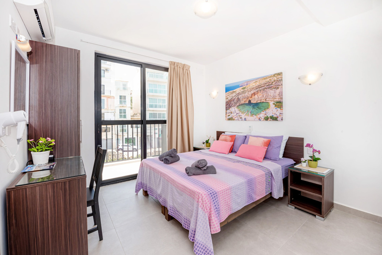 Bedroom 3, Harbour Lights Seafront Penthouse by Getaways Malta, Saint Paul's Bay
