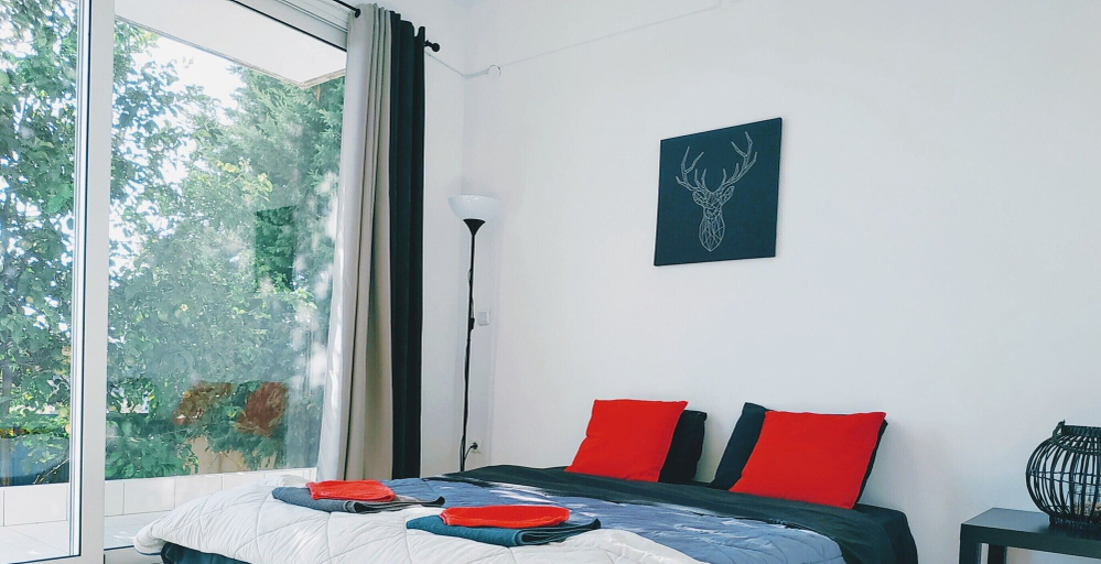 Bedroom 3, STUDIOS POSEIDONIA apartments 50 & 70 sqm with sea view, Peloponnese