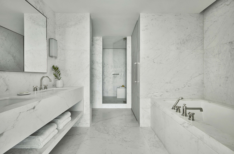 Bathroom 5, Four Seasons Hotel at The Surf Club, Miami-Dade
