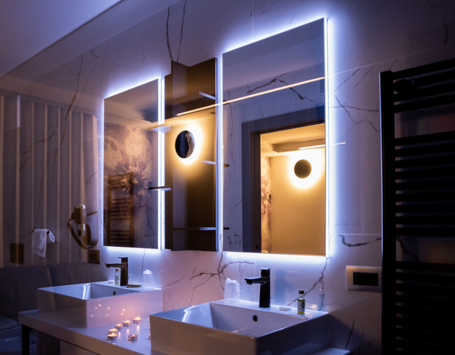 Bathroom 4, Hotel Shangri-La, Trento