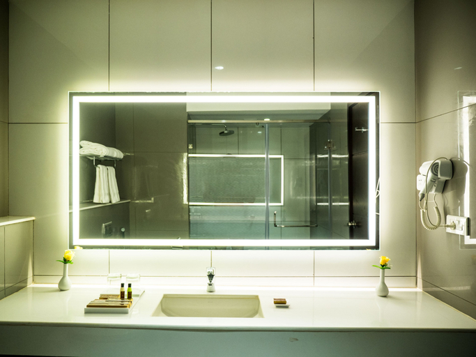 Bathroom 3, Hotel Grand Ashok, A Bergamont Hotel - Tanjore, Thanjavur