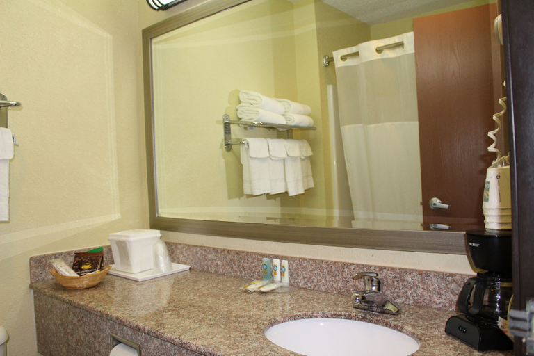 Bathroom 3, Quality Inn Evansville Eastland Area, Vanderburgh