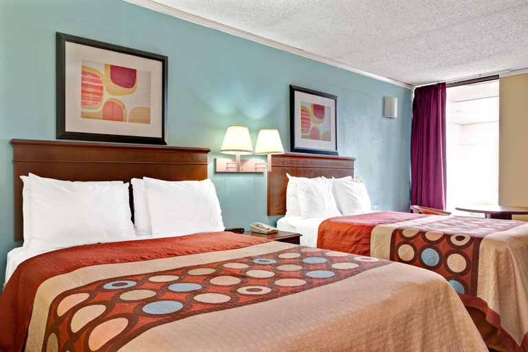 Bedroom 2, Super 8 by Wyndham Raleigh Downtown, Wake