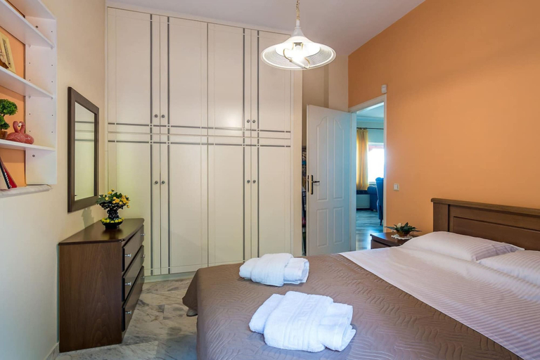 Bedroom 2, Chania Poolside Resort - Panoramic Seaview Lodging, Crete