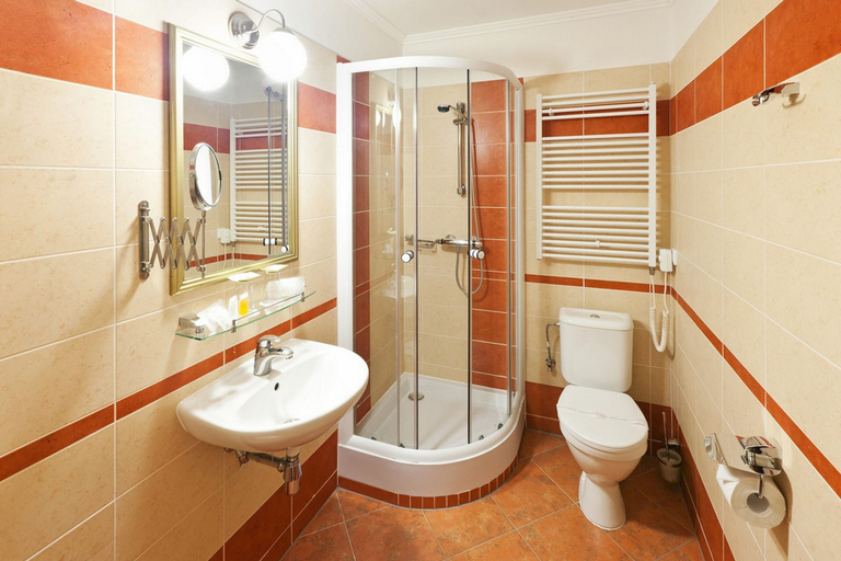 Bathroom 4, Pytloun Design Self Check-in Hotel, Liberec