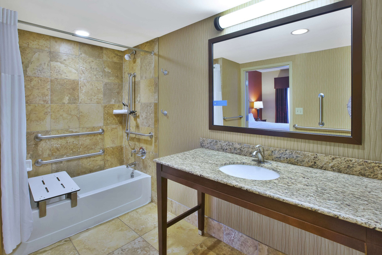 Bathroom 5, Hampton Inn Brockport, NY, Monroe
