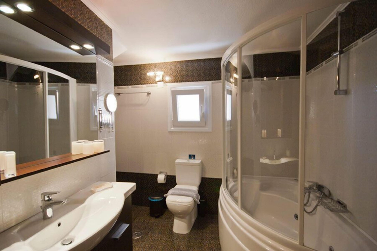 Bathroom 4, Sun Village Hotel, North Aegean