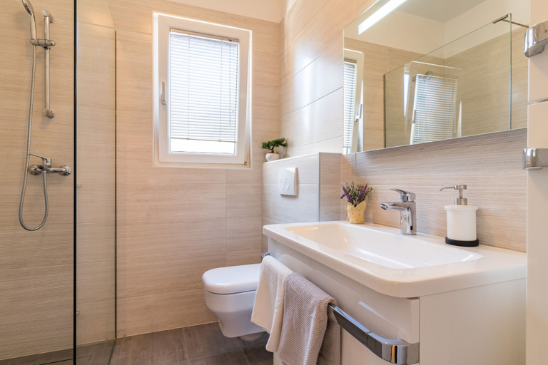 Bathroom, Holiday Home with pool and garden, Pazin