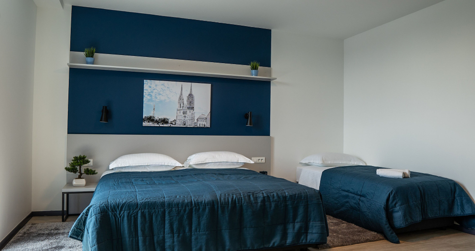Bedroom 2, Hotel Blue, Zagreb