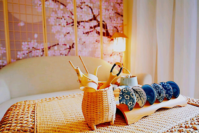 Bedroom 3, Avatar Japan Impression Queen Bed & High Rise View, Shenzhen